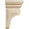 Ekena Millwork 3 1/2"W x 3 3/4"D x 6"H Mini Woodruff Wood Corbel, Rubberwood CORW03X03X06WFRW - alternate 2